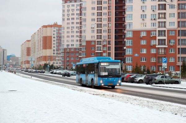 Первый снег в Кемерове