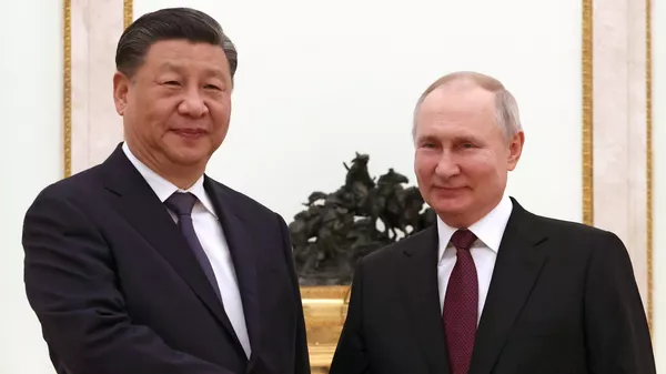 Встреча президента РФ В. Путина с председателем КНР Си Цзиньпином