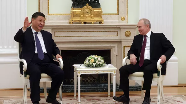 Встреча президента РФ В. Путина с председателем КНР Си Цзиньпином