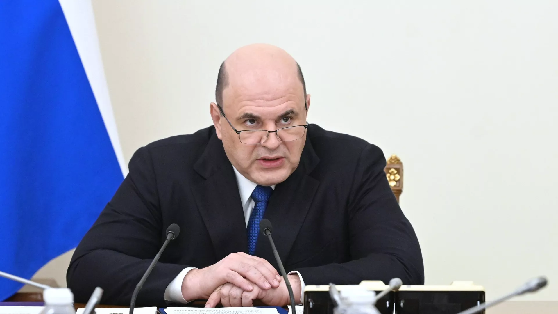 Премьер-министр РФ М. Мишустин провел совещание по подготовке отчета правительства РФ перед Госдумой РФ - ПРАЙМ, 1920, 23.03.2023