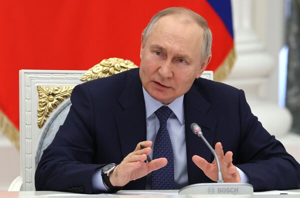 Встреча президента РФ В. Путина с представителями Деловой России