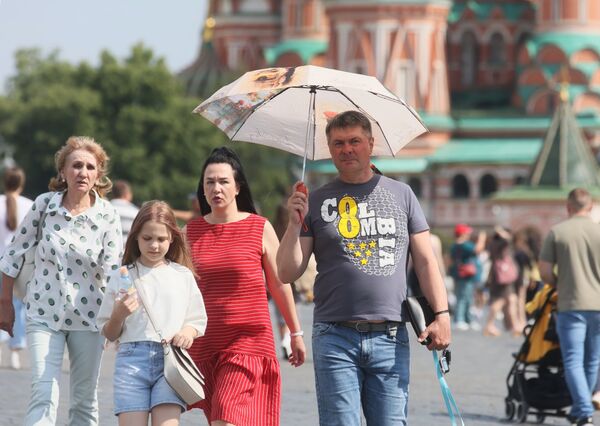 Жаркая погода в Москве