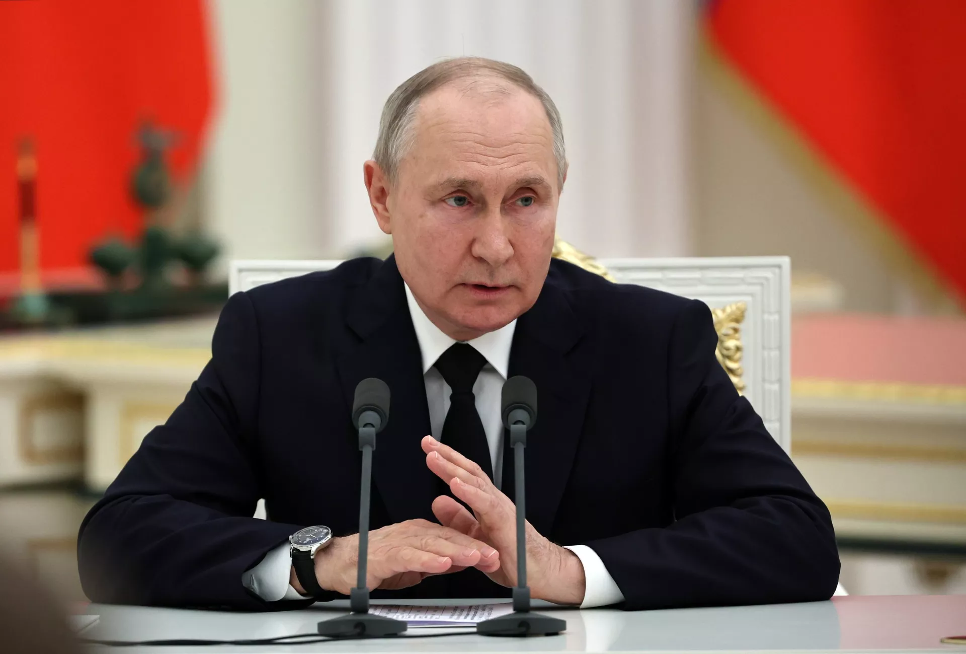Встреча президента РФ В. Путина с военнослужащими - ПРАЙМ, 1920, 28.06.2023