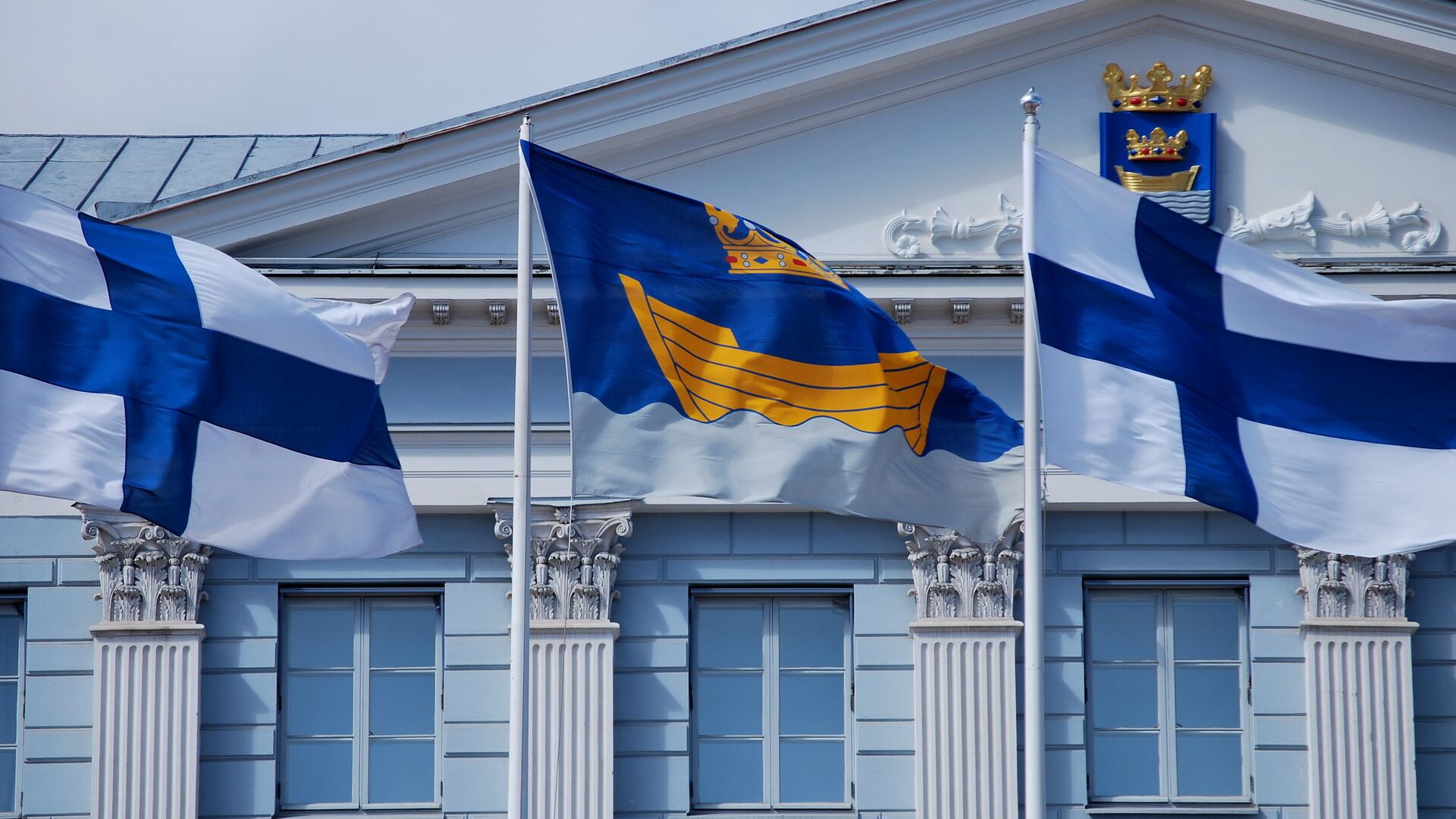 Флаг Финляндии, Хельсинки - ПРАЙМ, 1920, 26.01.2024