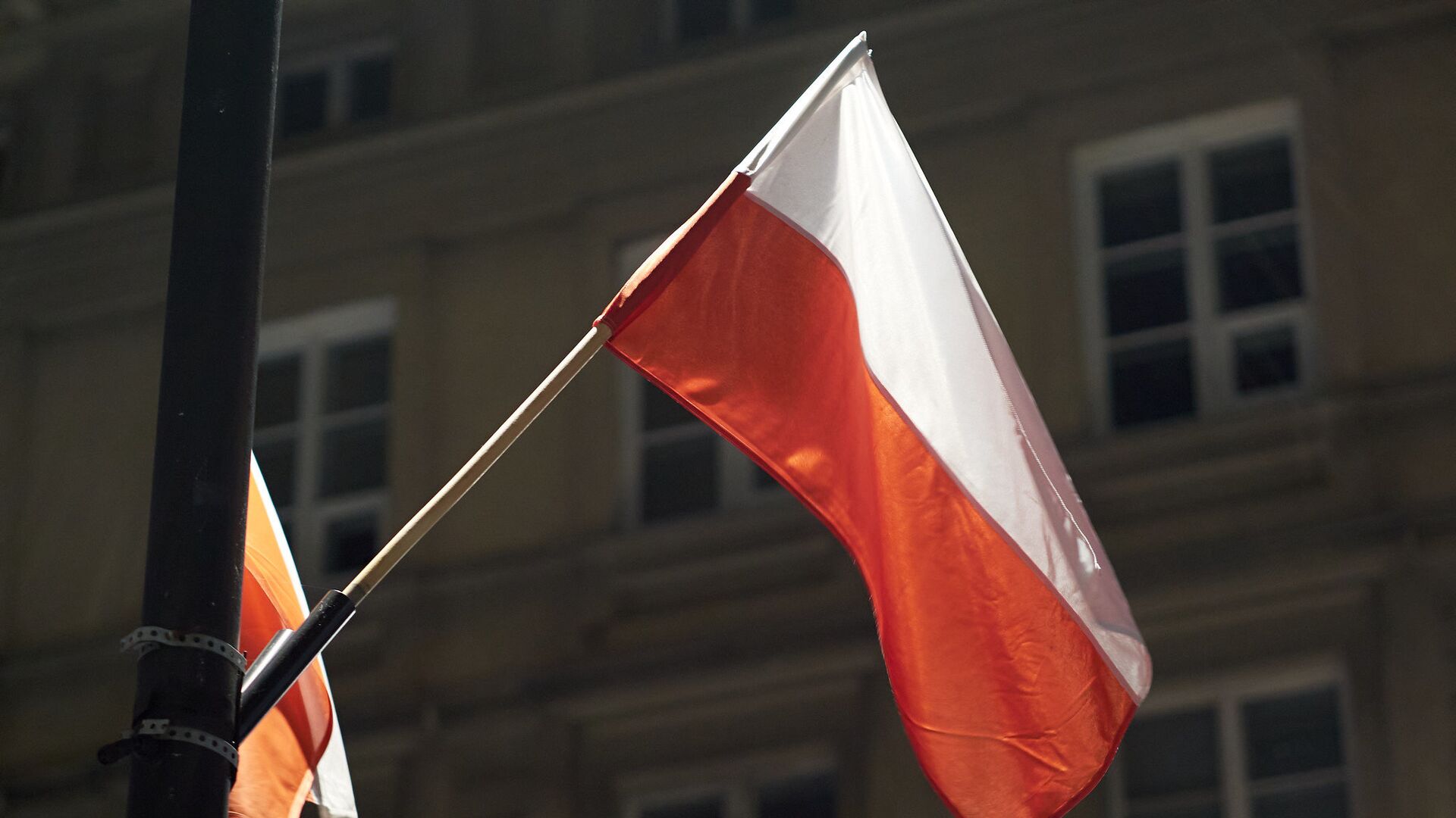 Флаг Польши, Варшава - ПРАЙМ, 1920, 03.09.2023