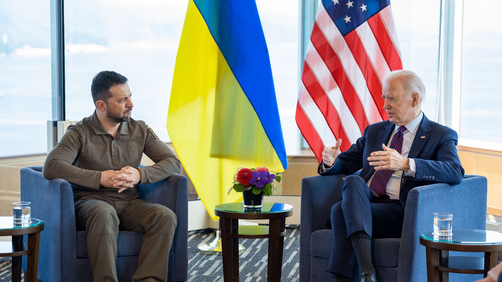 Президент Украины Владимир Зеленский и президент США Джо Байден - ПРАЙМ, 1920, 04.09.2023
