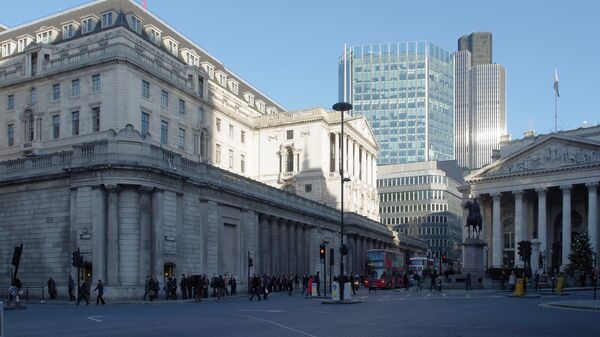 Здания Лондонского банка и Лондонской фондовой биржи