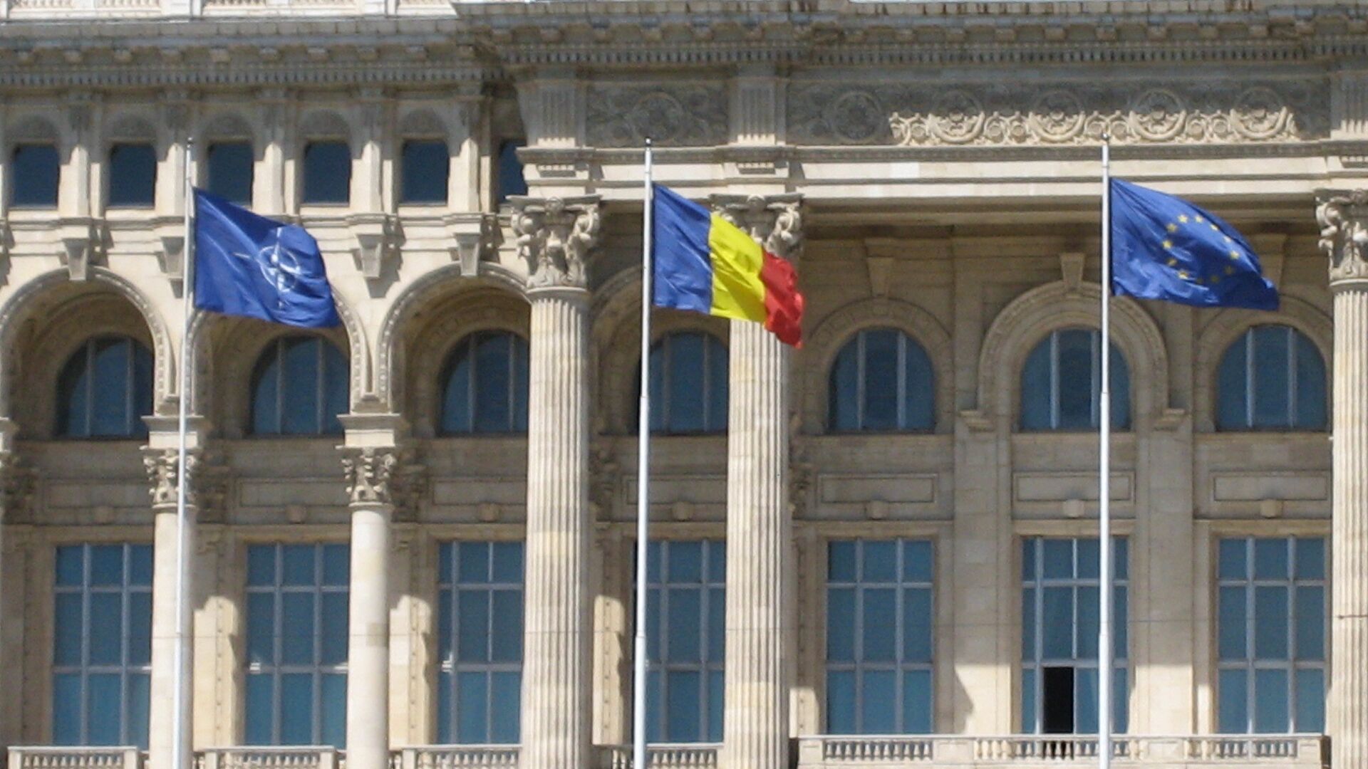 Здание румынского парламента, Бухарест - ПРАЙМ, 1920, 19.09.2023