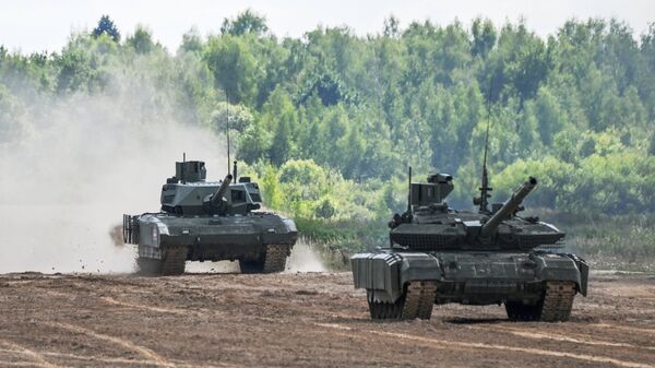 Танки Т-90МС Прорыв и Т-14 Армата