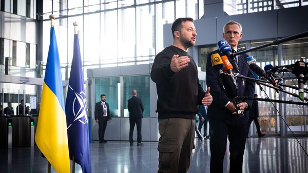 Владимир Зеленский в штаб-квартире НАТО
