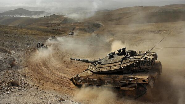 Танк Меркава сухопутных войск вооруженных сил Израиля.