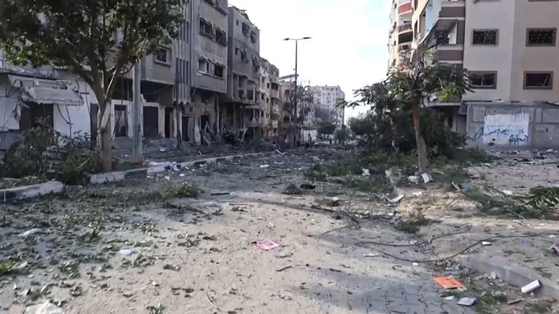 Последствия израильских ударов на улице Машталь в Газе - ПРАЙМ, 1920, 22.03.2024