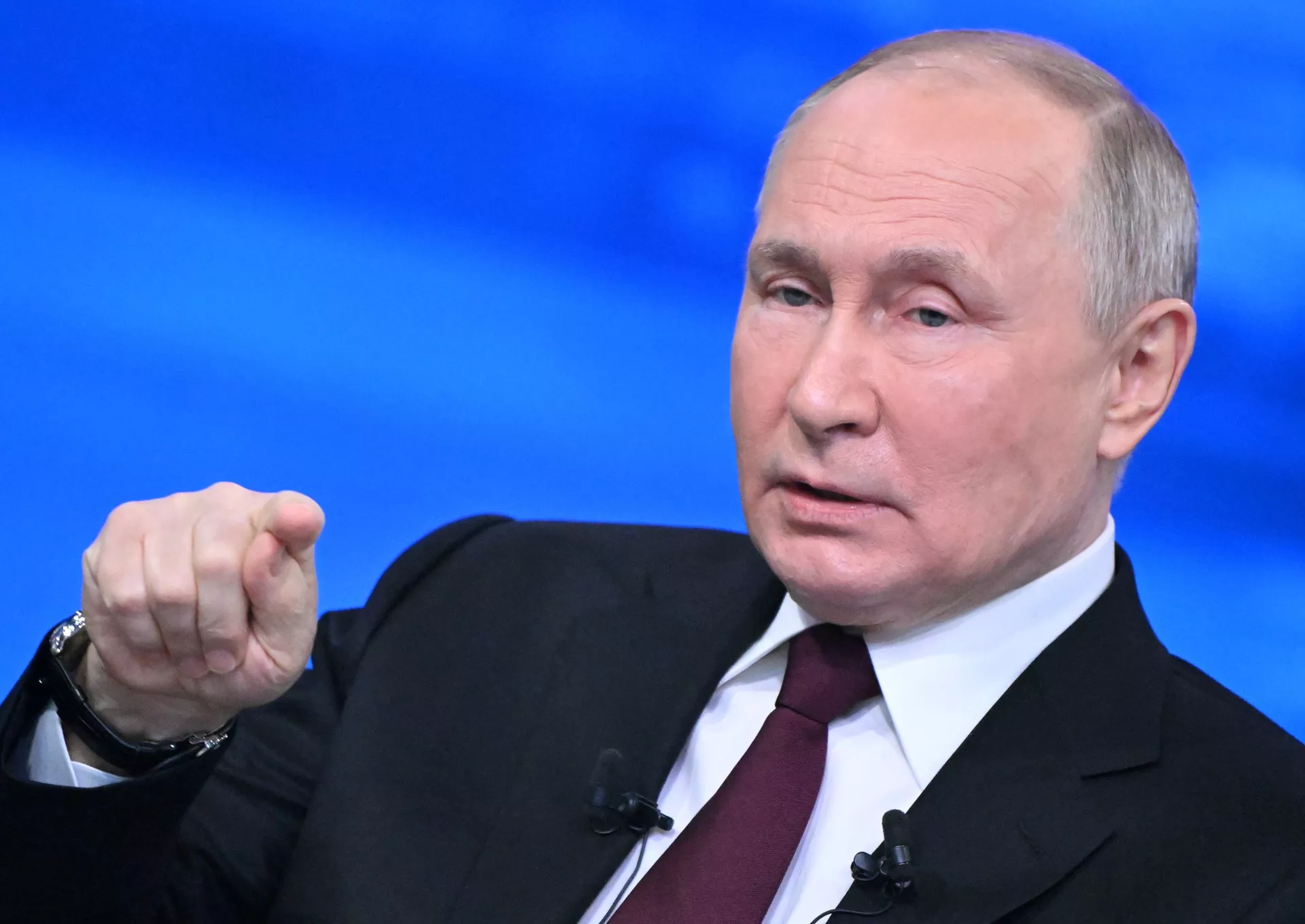 Прямая линия и большая пресс-конференция президента РФ В. Путина - ПРАЙМ, 1920, 19.12.2023