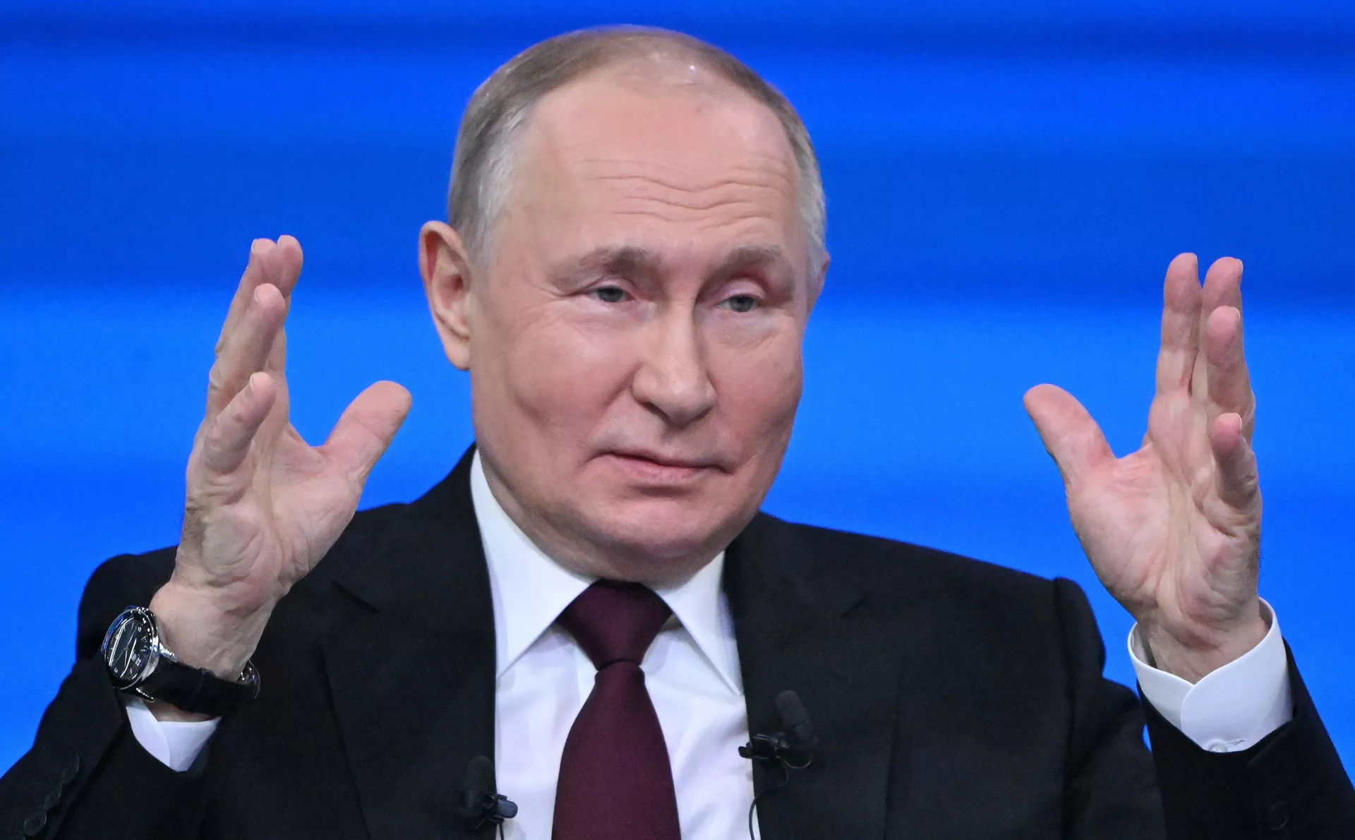 Прямая линия и большая пресс-конференция президента РФ В. Путина - ПРАЙМ, 1920, 14.12.2023