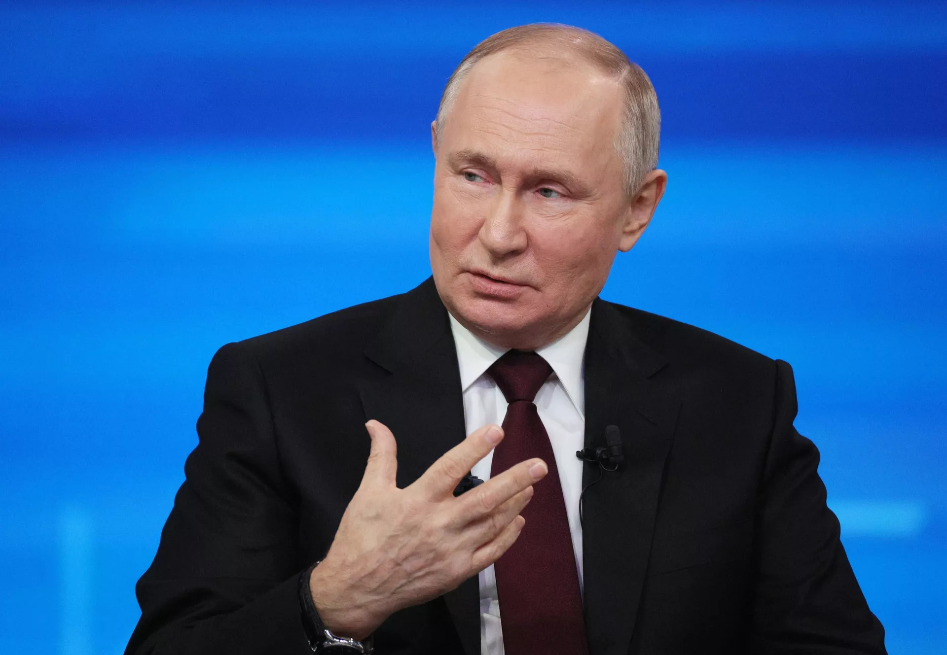 Прямая линия и большая пресс-конференция президента РФ В. Путина - ПРАЙМ, 1920, 07.02.2024