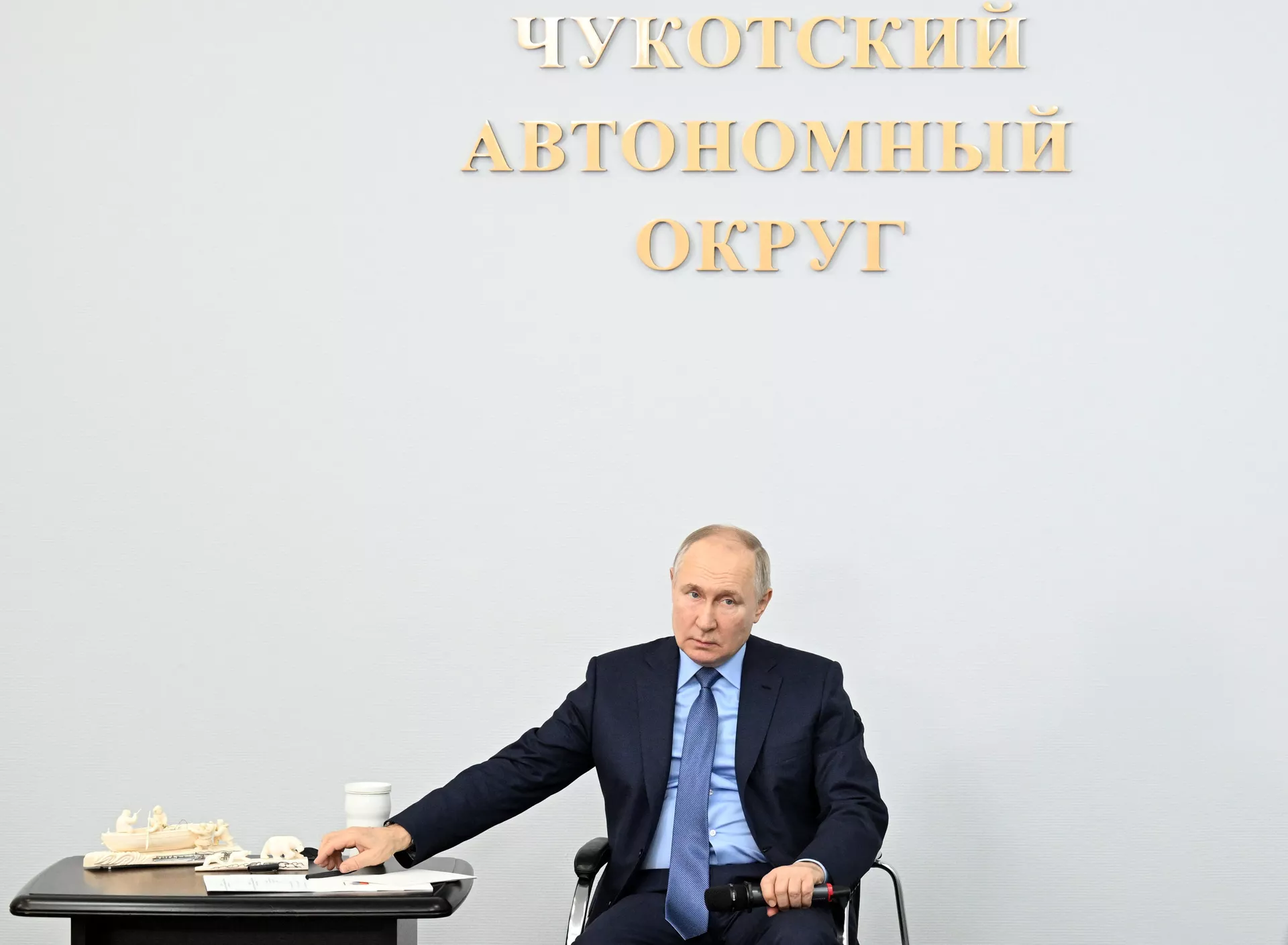 Рабочая поездка президента РФ В. Путина в Анадырь - ПРАЙМ, 1920, 10.01.2024