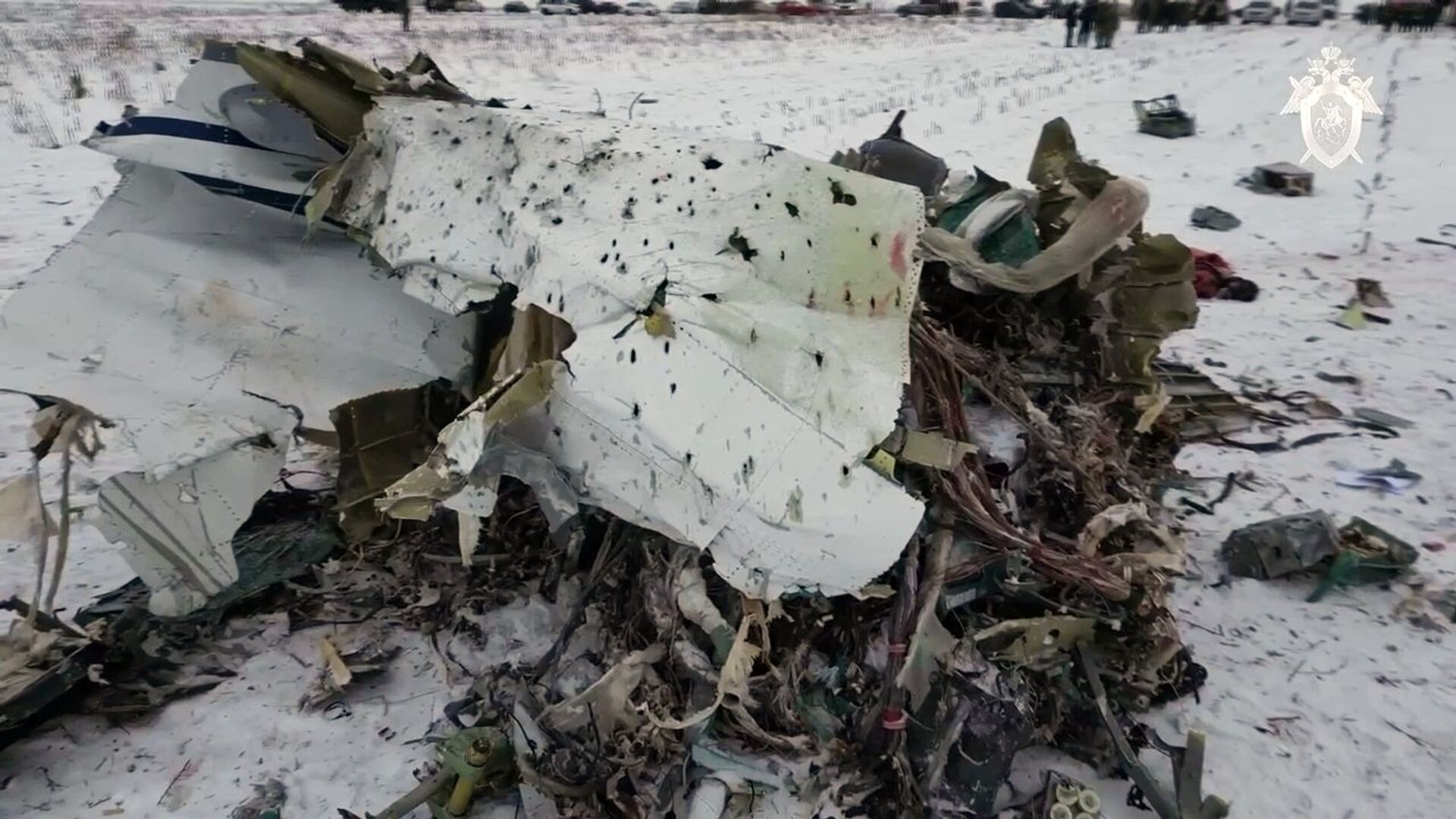 Обломки военно-транспортного самолета Ил-76 в Белгородской области - ПРАЙМ, 1920, 01.02.2024