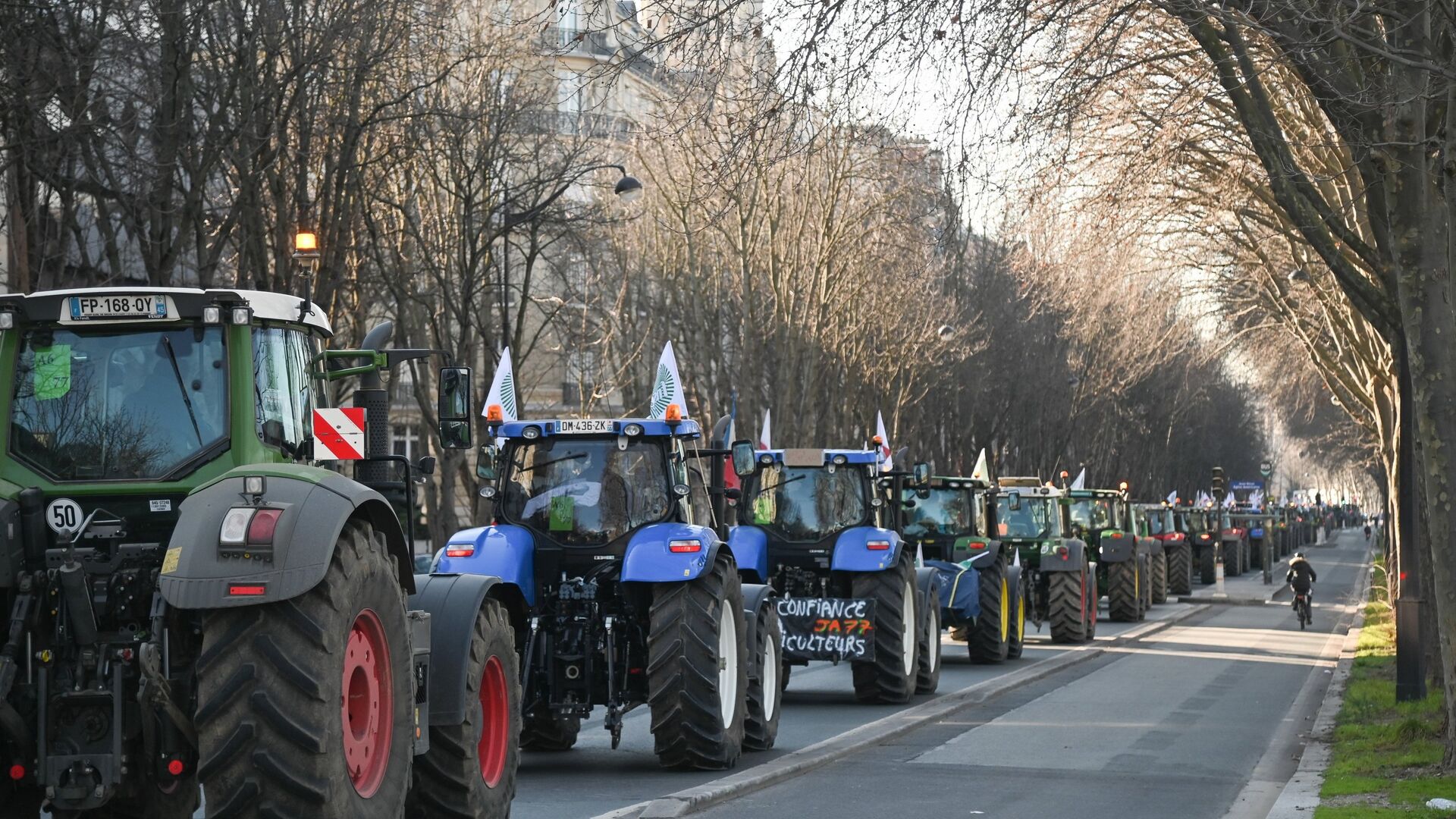 Протесты в Париже - ПРАЙМ, 1920, 22.02.2024