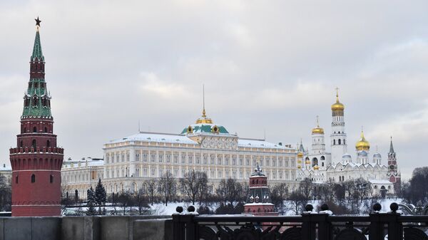 Вид на московский Кремль