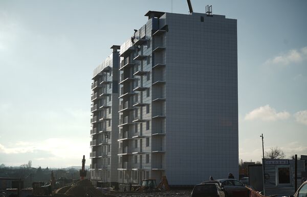 Строительство новых домов в Мариуполе