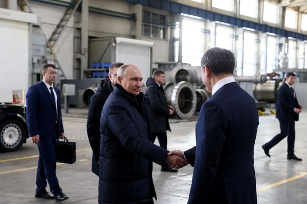Рабочая поездка президента РФ В. Путина в Свердловскую область