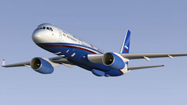 В.Путин осмотрел новый самолет Ту-214