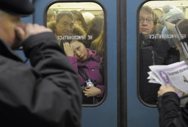 Пассажиропоток в московском метро вырос на 30% в связи со снегопадом