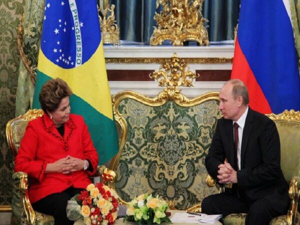 Годовой товарооборот РФ и Бразилии должен в скором времени составить $10 млрд - Путин