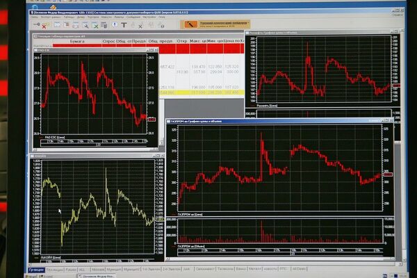 Индекс РТС на открытии вырос на 0,23%, индекс ММВБ - на 0,17% - биржа