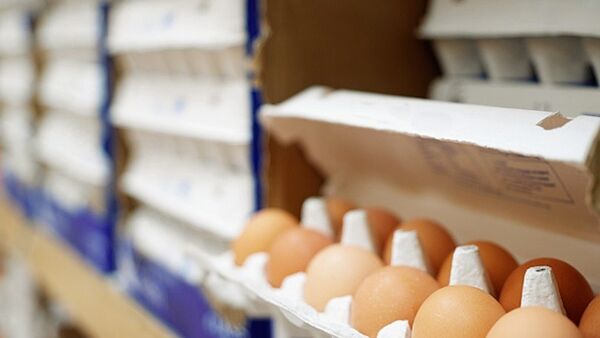 Продажа яиц в магазине